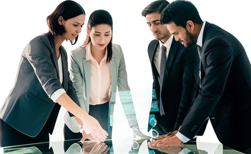 Team in a strategy session